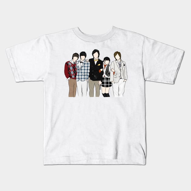 Boys Over Flower Korean Drama Kids T-Shirt by ArtRaft Pro